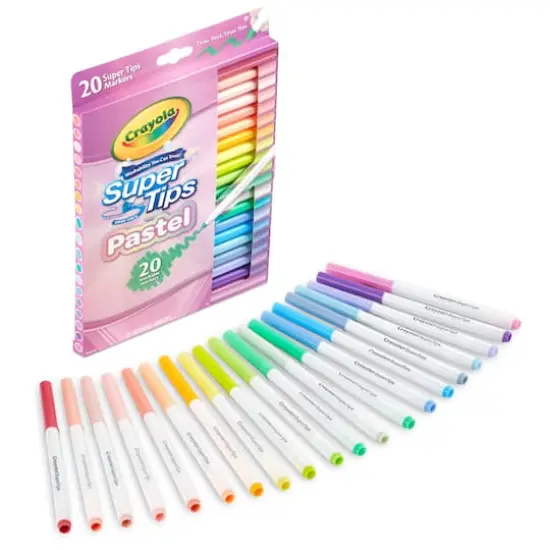 Crayola&reg; 20 Color Super Tips Washable Pastel Markers {3}