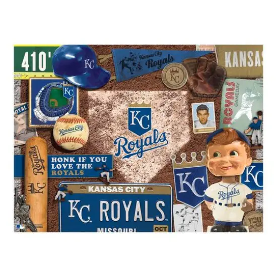 MLB Baseball Retro Series 500 Piece Puzzle Kansas City Royals {5}