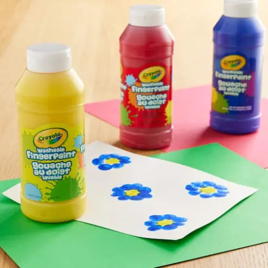 Crayola Primary Colors Washable Fingerpaints, 3ct. {3}