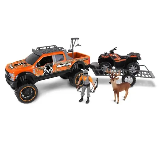 NKOK RealTree® Ford Super Duty® F250® 1:18 Scale 10 Piece Buck Hunting Playset {1}