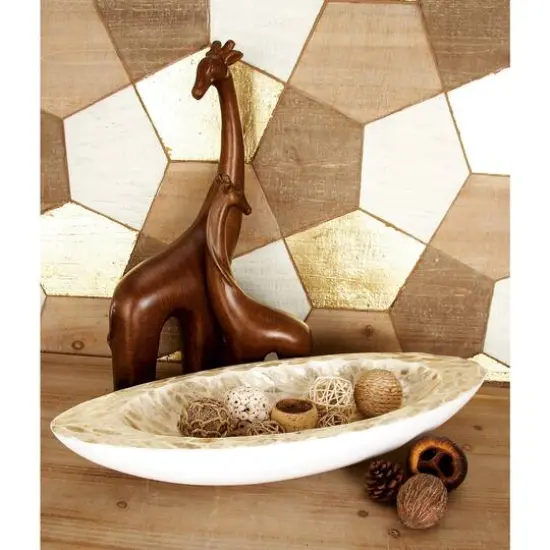 White Mother of Pearl Coastal Tray {10}