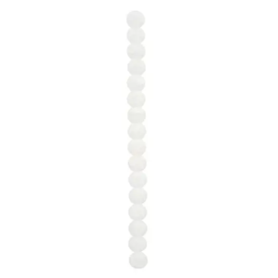 White Matte Crackled Quartz Round Beads, 12mm by Bead Landing&trade; {4}