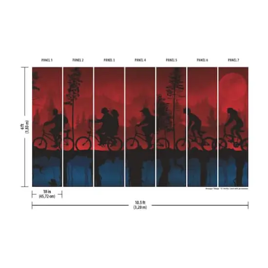 RoomMates Netflix Stranger Things The Upside Down Mural {5}