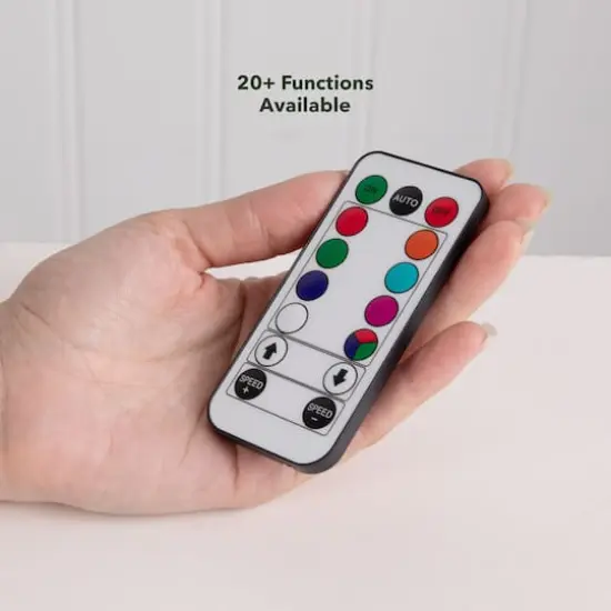 4ft. Fiber Optic Multicolor LED Lights White Pine Artificial Christmas Tree {7}