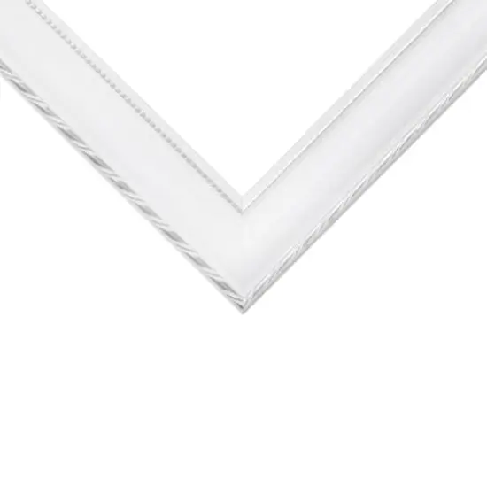 4 Pack Craig Frames Victoria White & Silver Picture Frame with Mat {5}