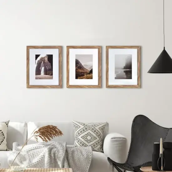 3 Pack Gallery&trade; Honey Frame with Mat by Studio D&eacute;cor&reg; {3}