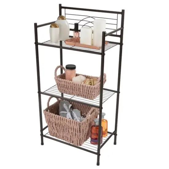 Bath Bliss Oil-Rubbed Bronze 3-Tier Storage Shelf {3}
