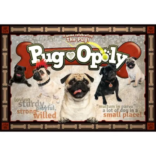 Late For The Sky Pug-Opoly&trade; Board Game {3}