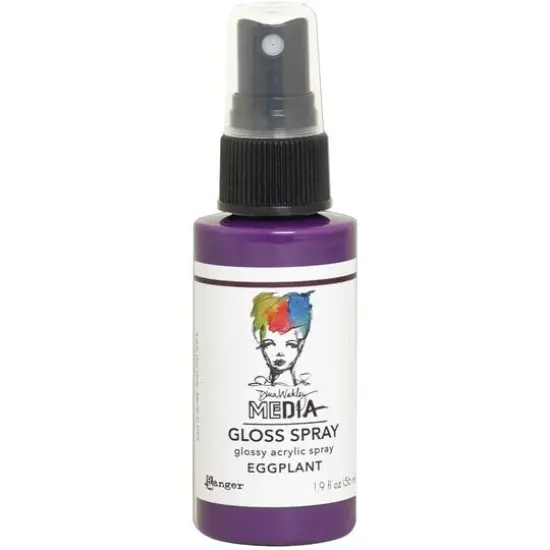 Dina Wakley Media Gloss Spray Eggplant {1}
