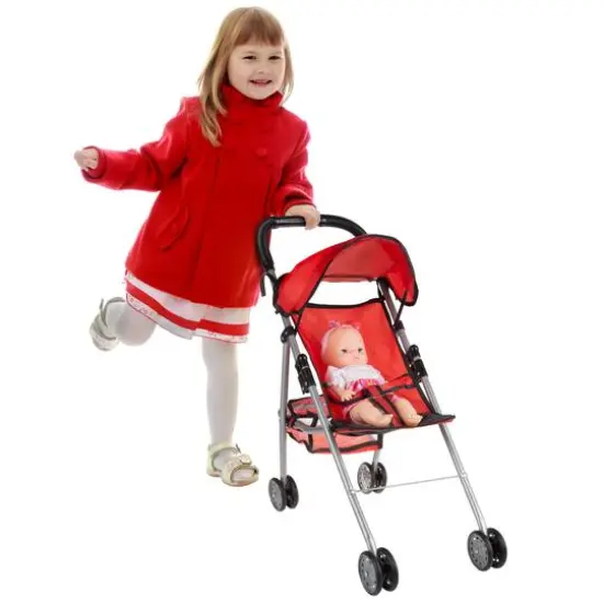Toy Time Toy Stroller for 10" Baby Dolls {7}