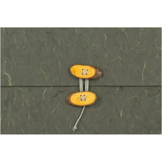 JAM Paper Portfolio with Button & String Closure 9" x 11.75" Forest Green {4}