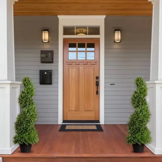 3ft. UV Resistant Artificial Rosemary Spiral Topiary Tree (Indoor/Outdoor) {7}