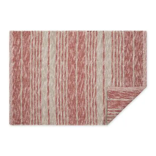 DII&reg; Variegated Stripe Handwoven Recycled Yarn Rug, 2ft. x 3ft. Cinnamon {4}