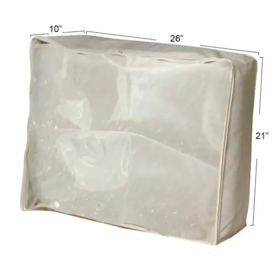 Household Essentials Canvas Blanket Storage Bag {5}