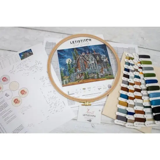 Letistitch Decorating the Haunted House Counted Cross Stitch Kit {9}