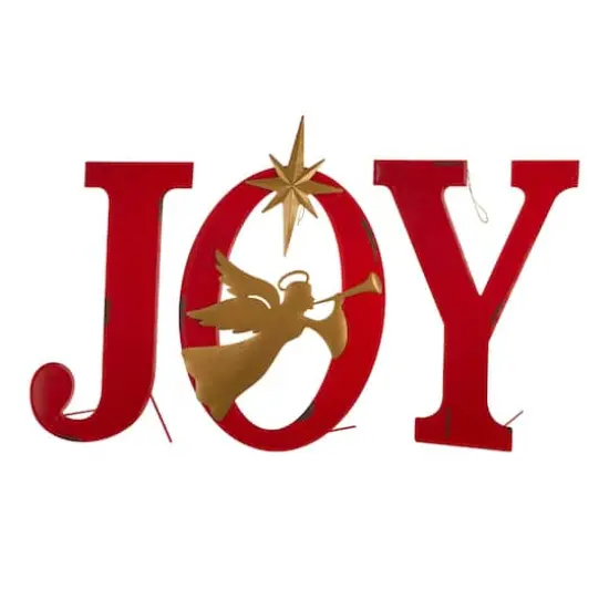 Glitzhome&reg; 36" JOY Angel Yard Stake, Wall or Standing D&eacute;cor {4}