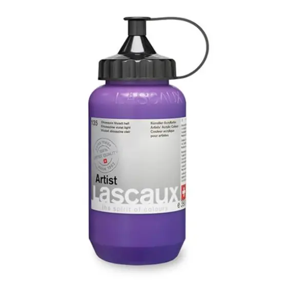 Lascaux Artist Acrylic Paint, 390mL 135 Dioxazine Violet Light {1}