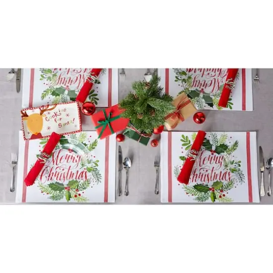 DII&reg; Merry Christmas Print Placemats, 6ct. {7}