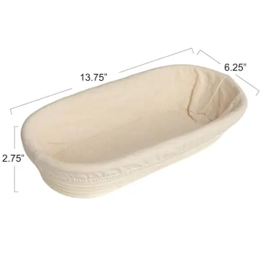 Hello Honey&reg; 13.75" Chic White Oval Rattan Tray {5}