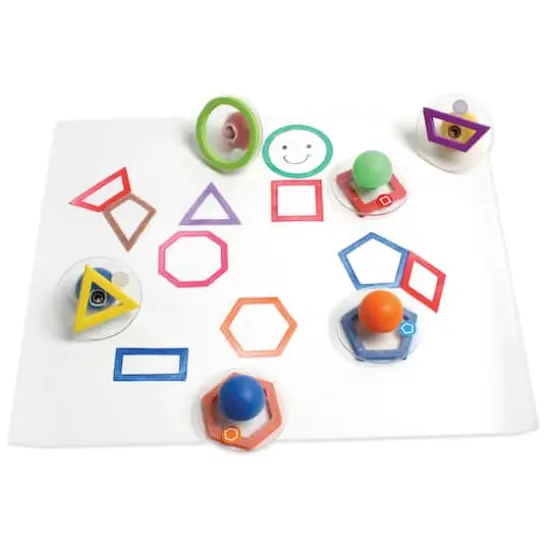 Ready2Learn&trade; Giant Geometric Shapes Outline Stampers, 10ct. {3}
