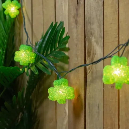 10ct. Irish Shamrock St Patrick's Day String Lights {3}