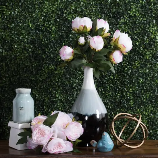 Cream & Pink Peony Bush {8}