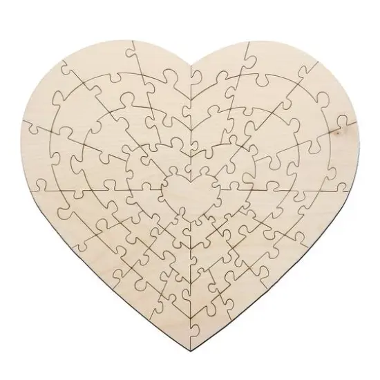 Leisure Arts&reg; Large Heart D.I.Y. Wood Puzzle {3}