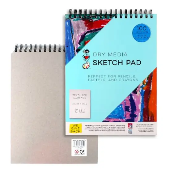 Bright Stripes Dry Media Sketch Pad {3}