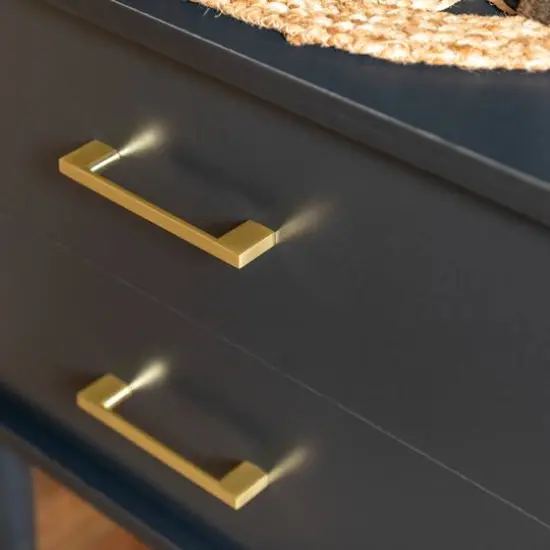 Walker Edison Black Modern Nightstand {6}