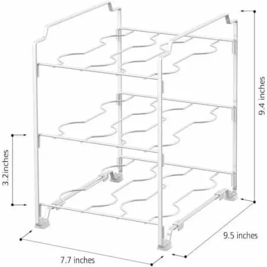 NEX&trade; Kitchen Wrap Organizer Rack, 2ct. Brown {4}