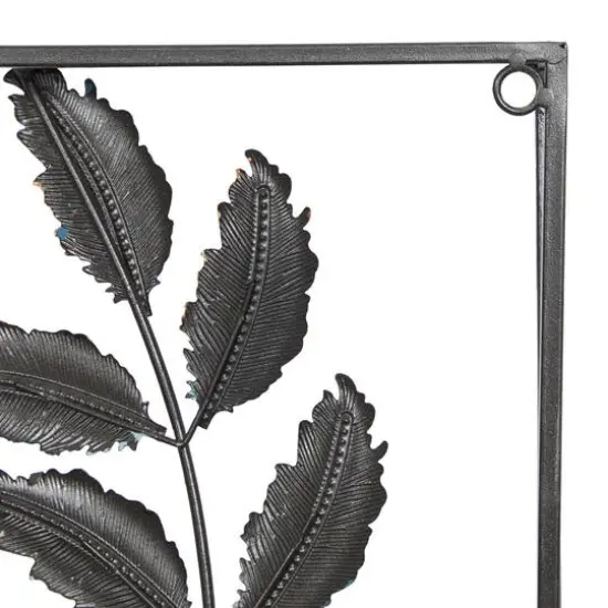 Black Metal Traditional Floral Wall Decor Set {7}
