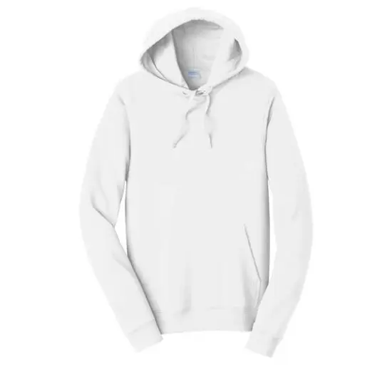 Port & Company® Fan Favorite™ Fleece Pullover Hooded Sweatshirt White {1}
