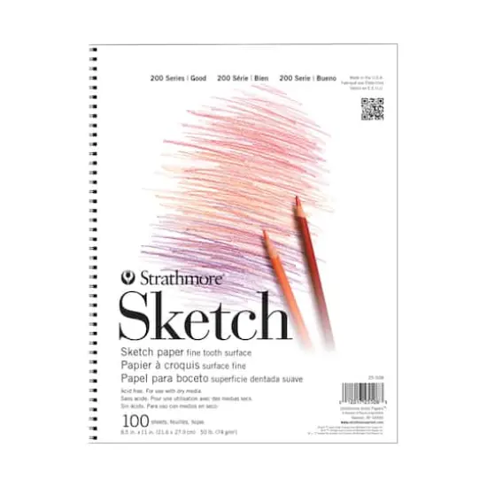 Strathmore&reg; 200 Series Wirebound Sketch Paper Pad {1}