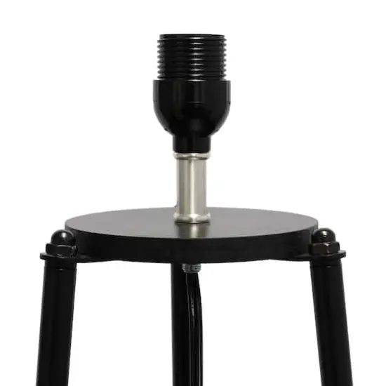 Simple Designs 62.5" Tripod 3 Tier Floor Lamp Black {8}