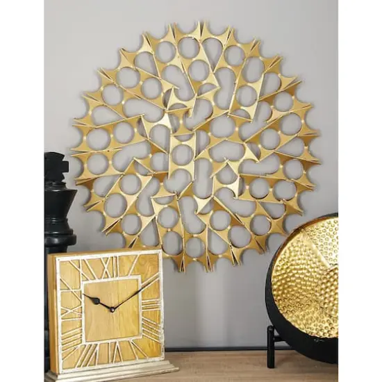 Gold Sphere Modern Tin Wall Accent Set {5}