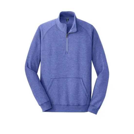 District&reg; 1/4 Zip Lightweight Fleece Heathered Deep Royal {2}