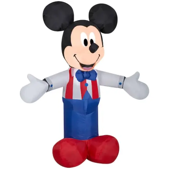 3.5ft. Airblown&reg; Inflatable Patriotic Mickey Mouse {1}