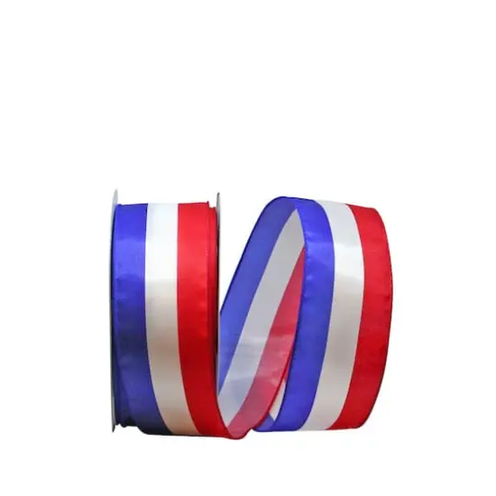 The Ribbon Roll 2.5" x 50yd. Wired Americana Ribbon {1}