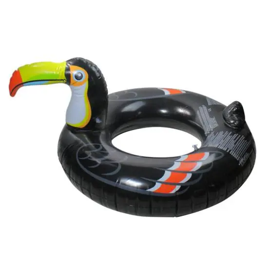 52" Black Jumbo Toucan Inflatable Pool Ring Float {3}