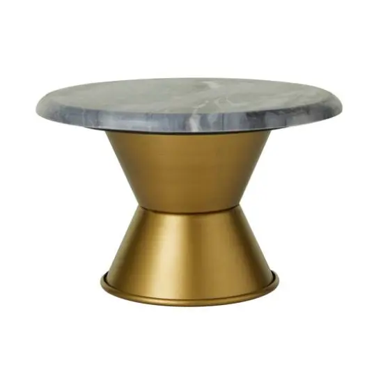 Grey Glam Cake Stand, 10" x 10" x 7" {6}