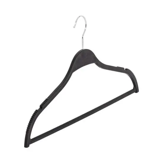 Honey Can Do Black Natural Wheat Husk Slim Hangers, 25ct. {3}