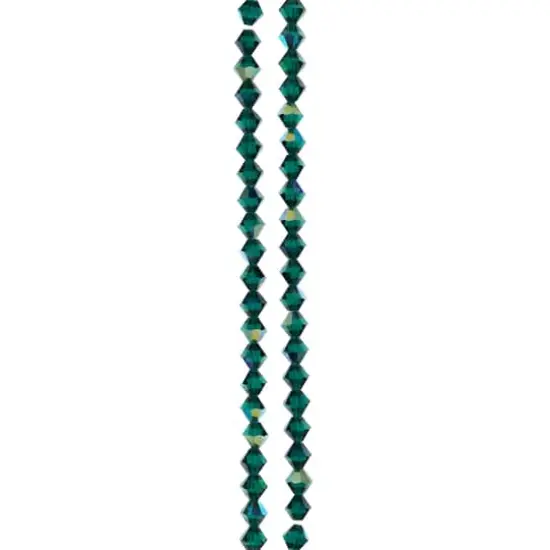 Preciosa Glass Crystal Bicone Beads, 6mm by Bead Landing&trade; Emerald AB {4}