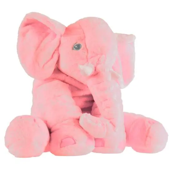 Toy Time Pink Stuffed Elephant Plush Friend {1}