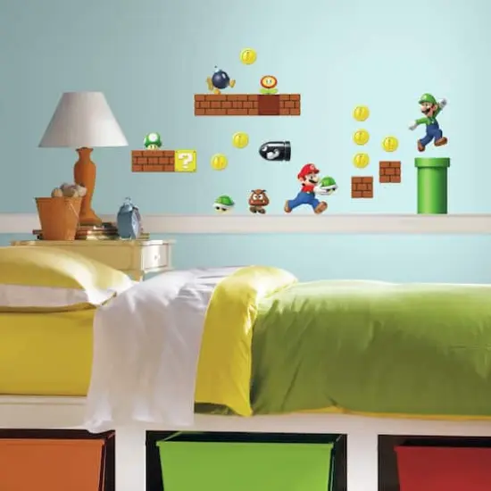 RoomMates Nintendo Super Mario Build A Scene Decals {4}