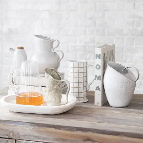 Hello Honey&reg; 60oz. Clear Ribbed Glass Pitcher {3}