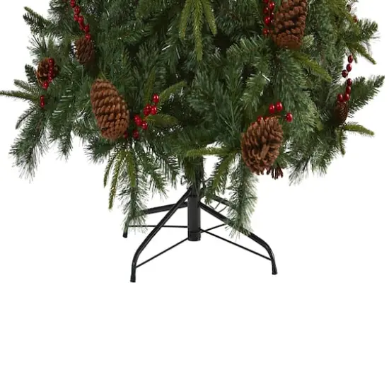 7.5ft. Pre-Lit Norway Mixed Pine Artificial Christmas Tree, Clear LED Lights {5}