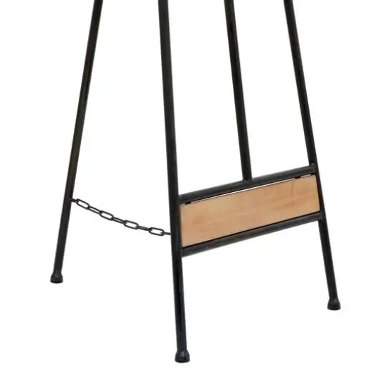 52" Black Iron Industrial Easel {7}