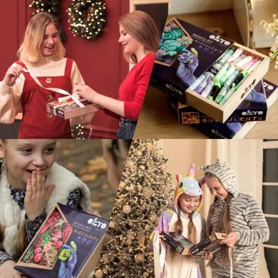 OKTO DIY Wood & Craft Passion Succulents Clay Kit {10}