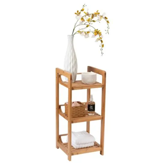 Organize It All 28" Lohas 3-Tier Bamboo Shelving Tower {1}