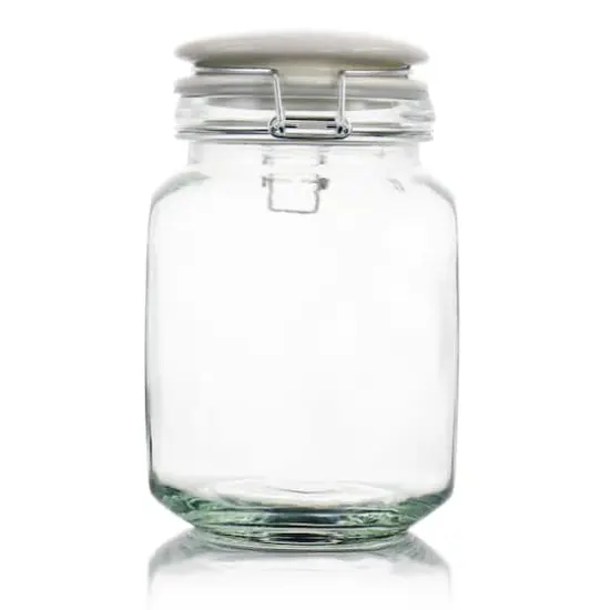 Gibson Home&reg; 1.9qt. Glass Canister with Ceramic Lid {4}